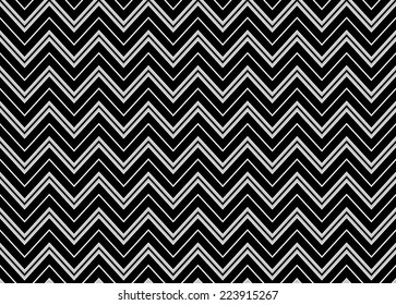 Chevron Seamless Pattern Black White Vector Stock Vector Royalty Free