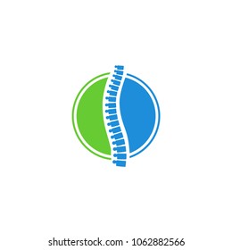 Chiropractic Spine Logo Design Vector Stock Vector Royalty Free