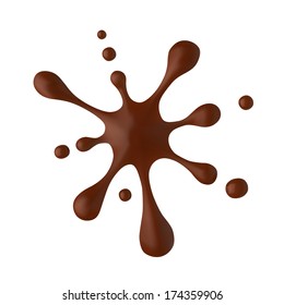 Chocolate Ink Blob Blot Splash Vector Stock Vector Royalty Free