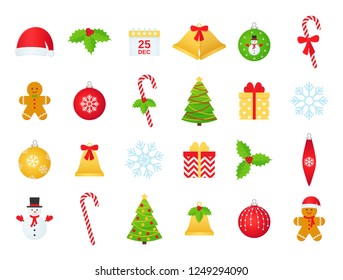 Christmas Icons Vector Winter Icon Set Stock Vector Royalty Free