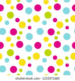 Seamless Pastel Multi Polka Dot Stock Illustration Shutterstock