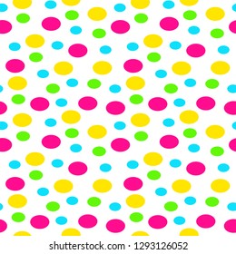 Seamless Pastel Multi Polka Dot Stock Illustration 110060786 Shutterstock