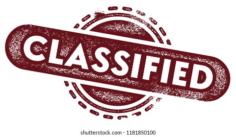 Classified Rubber Stamp Stock Vector Royalty Free