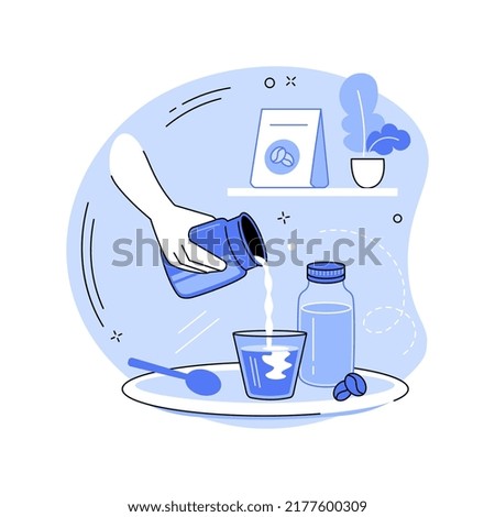 Cold brew isolated cartoon vector illustrations. Barista making cold brew coffee closeup, eating out in the restaurant, delicious ice latte preparation in the coffee shop vector cartoon.