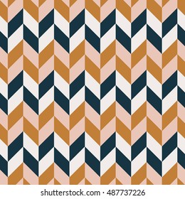 Colorful Zigzag Chevron Herringbone Pattern Background Stock Vector