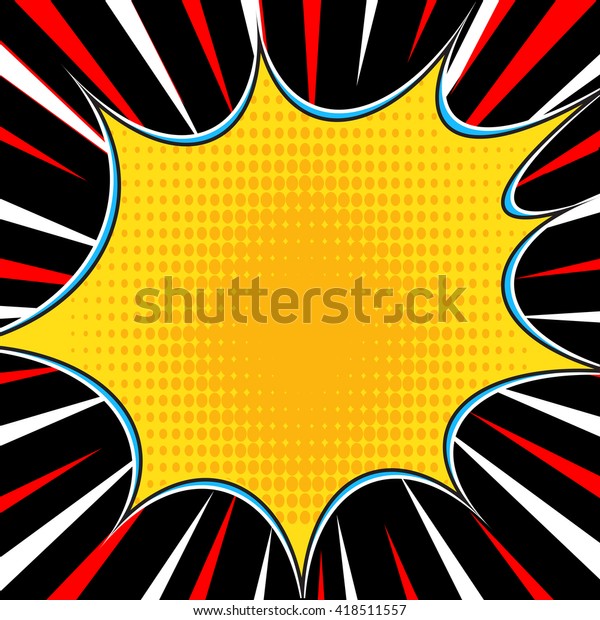 Comic Book Superhero Pop Art Style Stock Vector Royalty Free 418511557