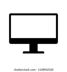 Computer Screen Black Icon Stock Vector Royalty Free 1158942520