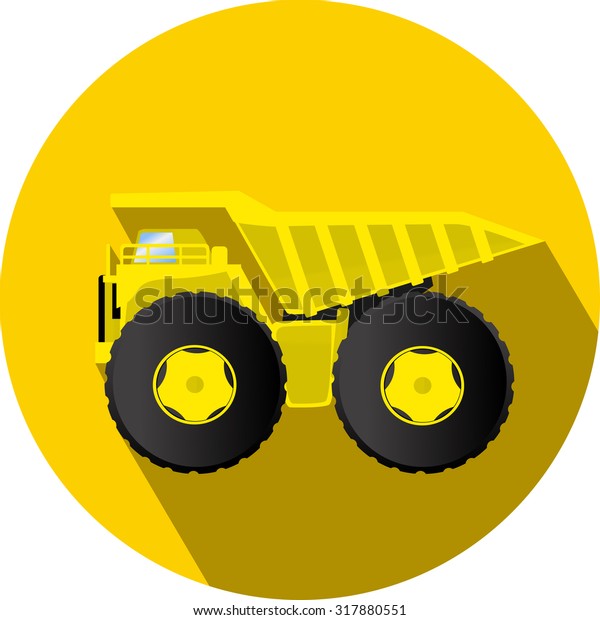 Construction Vehicle Illustration Giant Dumper Stock Vector Royalty