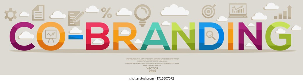 Creative Cobranding Designletters Iconsvector Illustration Stock Vector