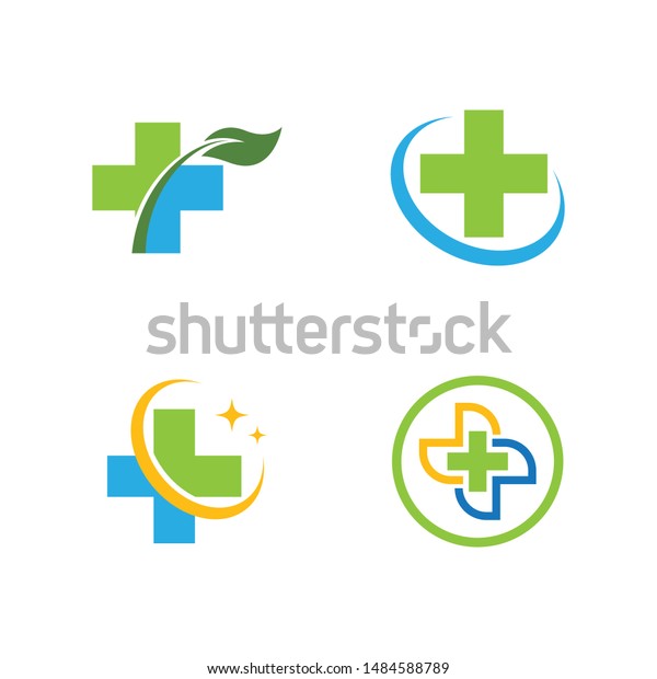 Cross Medical Logo Template Vector Illustration Stock Vector Royalty