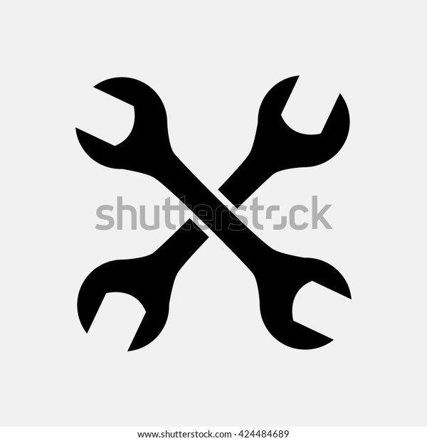 Crossed Wrenches Stock Vector Royalty Free Shutterstock