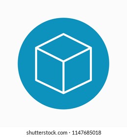 Cube Icon Vector Stock Vector Royalty Free Shutterstock