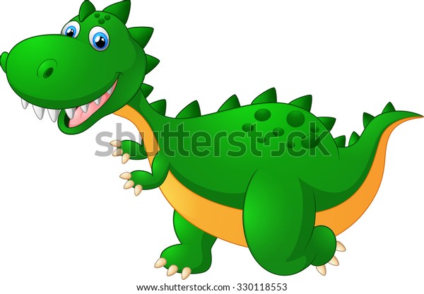 Cute Dinosaur Cartoon Stock Vector Royalty Free Shutterstock