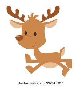 Reindeer Cute Vector Graphic Stock Vector Royalty Free