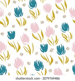 Tulip Ditsy Images Stock Photos Vectors Shutterstock