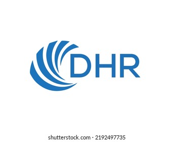 Dhr Letter Logo Design On White Stock Vector Royalty Free