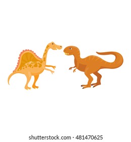 Dinosaur Spinosaurus Cartoon Vector Illustration Stock Vector Royalty