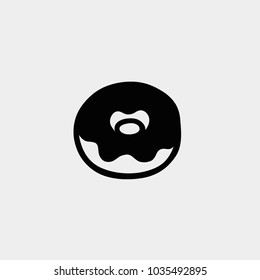 Donut Icon Vector Donut Illustration Symbol Stock Vector Royalty Free