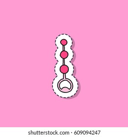 Doodle Icon Sticker Sex Toy Anal Stock Vector Royalty Free