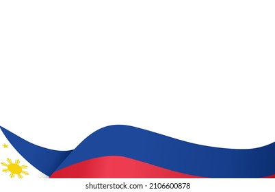 Down Waving Philippines Flag Isolated On Stock Vector Royalty Free Shutterstock