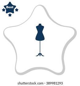 Dressmaker Model Vector Icon Stock Vector Royalty Free