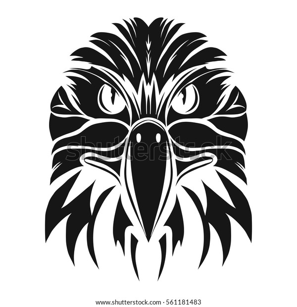 Eagle Head Logo Template Hawk Mascot 库存矢量图免版税561181483