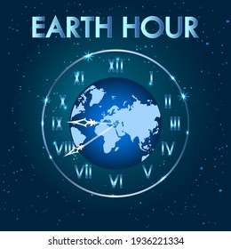 Science Poster Design Earth Atmosphere Illustration Stock Vector