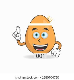 Egg Mascot Character Becomes Running Athlete Stock Vector Royalty Free