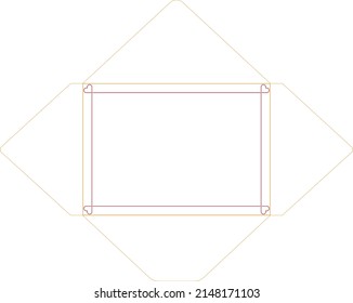 Envelope Lover Standard C6 Envelope 162mm114mm Stock Vector Royalty