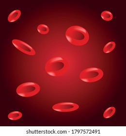 Erythrocytes Red Blood Cells Medical Vector Stock Vector Royalty Free