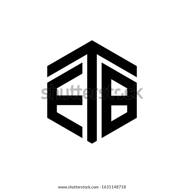 Etb Letter Logo Design Polygon Monogram Stock Vector Royalty Free