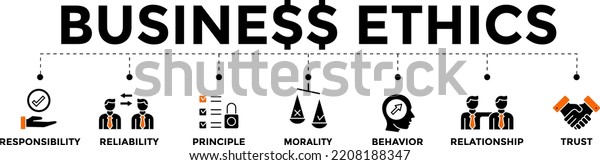 Ethics Business Business Ethics Concept Illustration Stock Vector