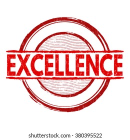 Excellence Grunge Rubber Stamp On White Stock Vector Royalty Free