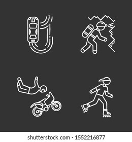 Extreme Sports Glyph Icons Set Auto Stock Vector Royalty Free