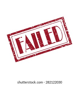 Failed Grunge Rubber Stamp Vector Illustration Stock Vector Royalty