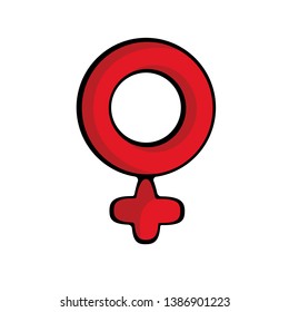 Female Sex Symbol Icon Pictogram Vector Stock Vector Royalty Free