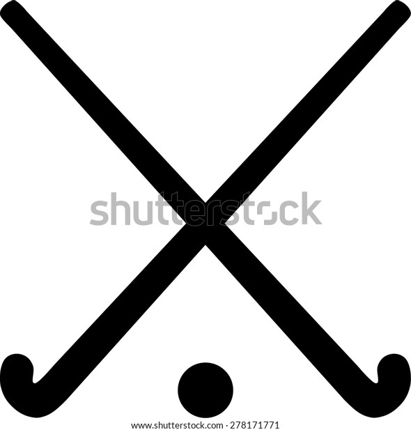 Field Hockey Sticks Ball Stock Vector Royalty Free 278171771