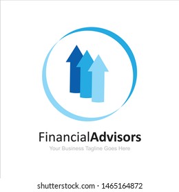 Financial Advisors Logo Design Template Vector Stock Vector Royalty