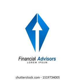 Financial Advisors Logo Design Template Vector Stock Vector Royalty