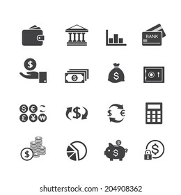 Financial Management Flat Icons Stock Vector Royalty Free