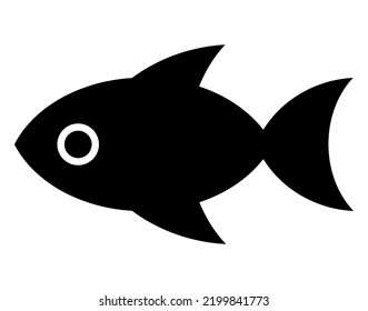 Fish Illustration Black White Monochrome Abstract Stock Vector Royalty