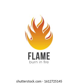 Modern Fire Flame Logo Designs Iconic Stock Vector Royalty Free