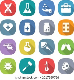 Medical Vector Colorful Flat Icons Set Stock Vector Royalty Free