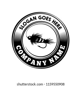 Fly Fishing Logo Vector Illustration Stock Vector Royalty Free