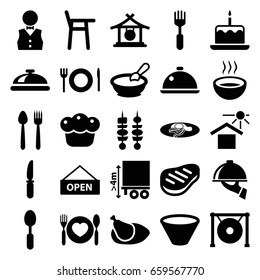 Food Icons Set Set Food Stock Vector Royalty Free