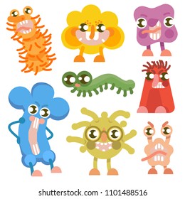 Funny Monsters Set Vector Illustration Isolated Stock Vector Royalty