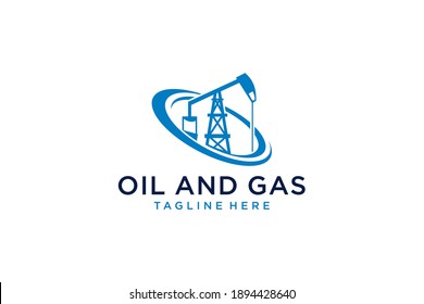 Gas Oil Resources Logo Vector Icon Stock Vector Royalty Free