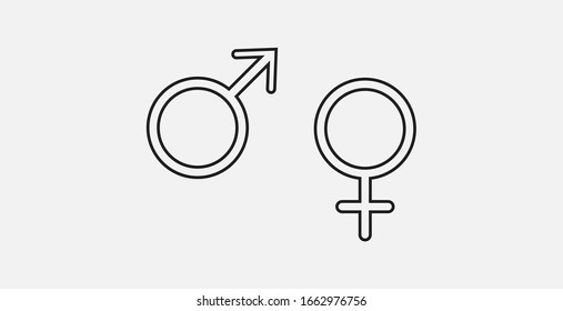 Gender Icon Female Male Sex Icon Stock Vector Royalty Free