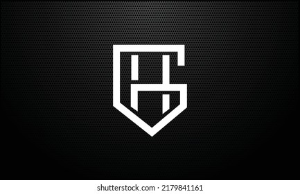 Gh Hg Abstract Letters Logo Monogram Stock Vector Royalty Free