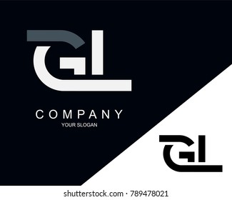 Gl Letter Logo Design Template Stock Vector Royalty Free